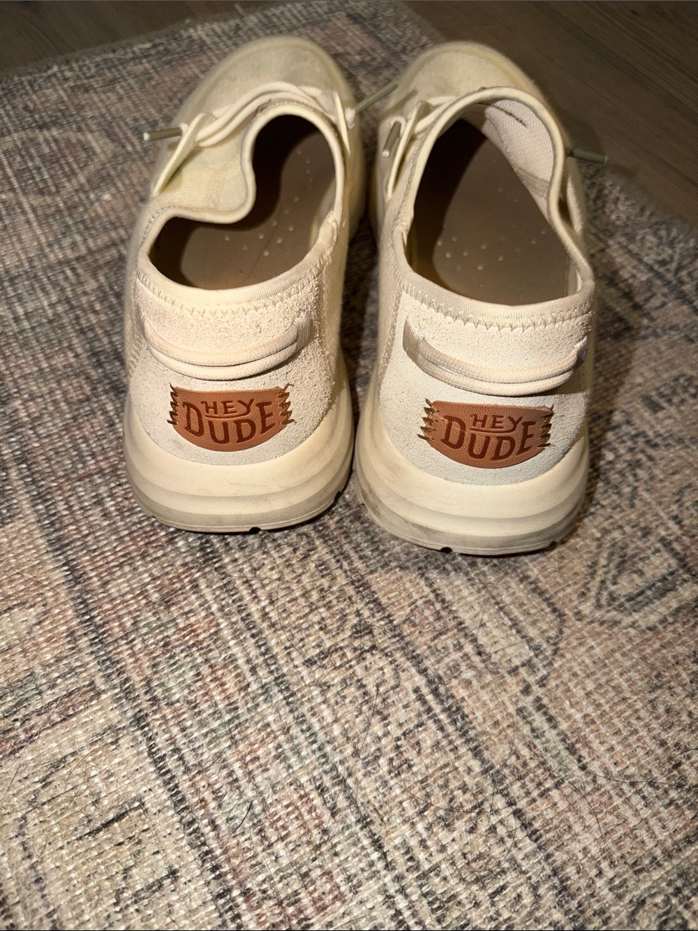 Hey Dude Men's Slip-On Loafers in Cream - Picture 4 of 6
